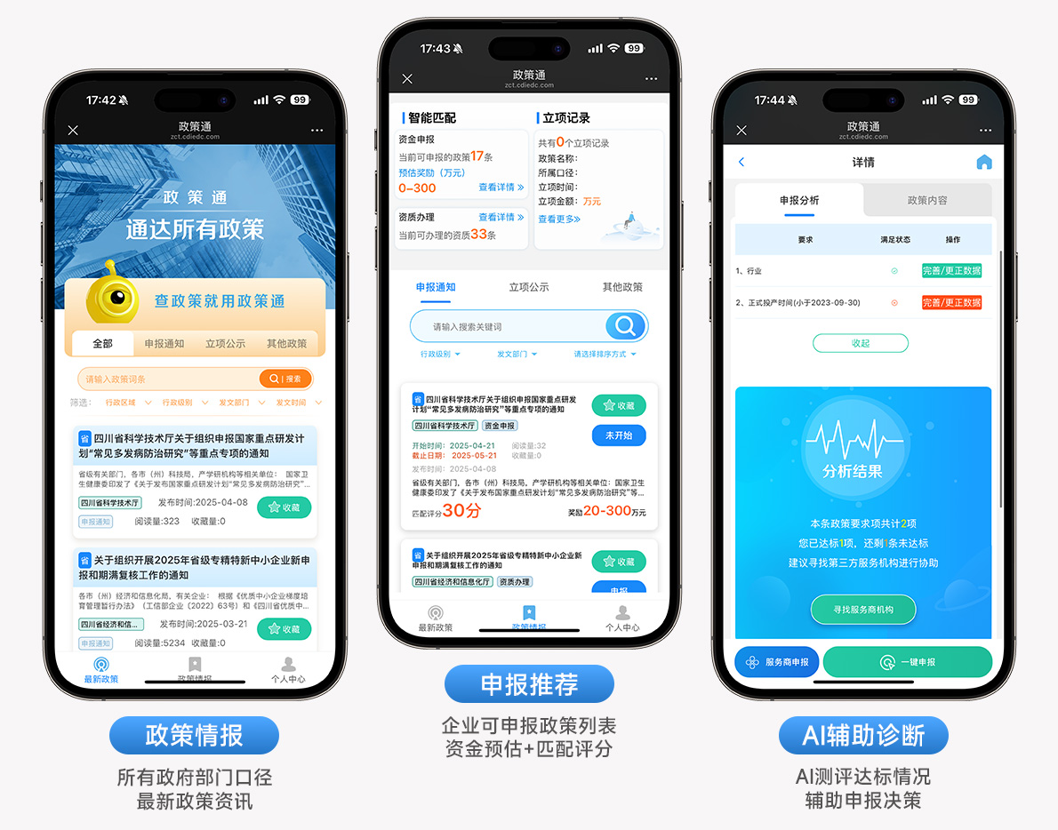 “政策通”应用场景图例